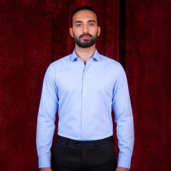 پیراهن مردانه کلاسیک آبی