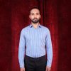 پیراهن مردانه کلاسیک آبی راهدار ریز ساده
